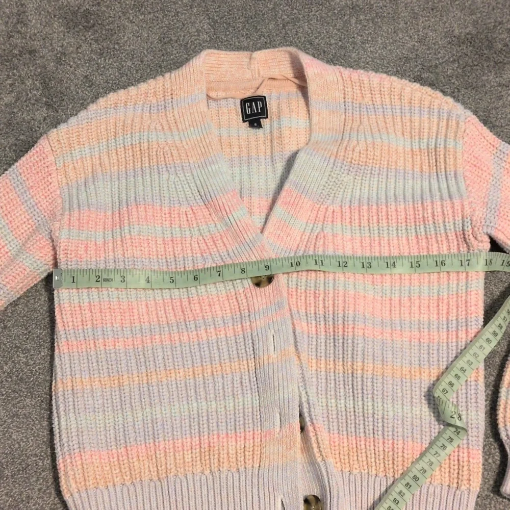 Gap 100% Cotton Pastel Cardigan Size Small - Picture 3 of 6